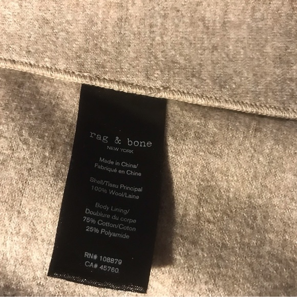 rag & bone Women’s Slande Wool Blazer NWT! Sz 8 - Picture 9 of 10